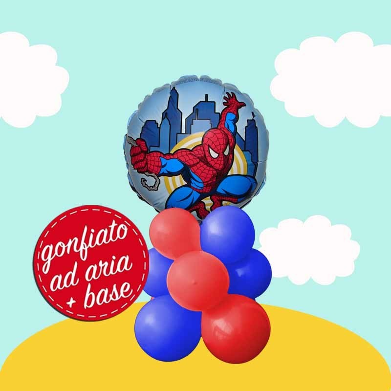 centrotavola palloncini Spiderman mini