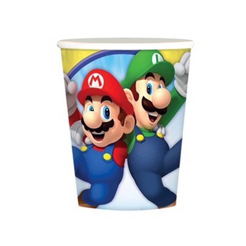 8 bicchieri super Mario
