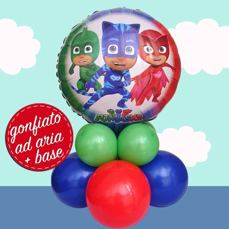 composizione palloncino dei 3 pj mask