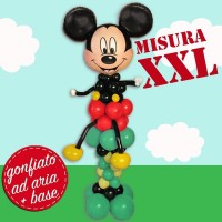 composizione alta con palloncini di Topolino