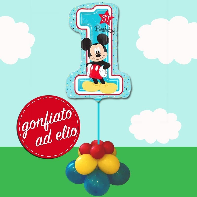 Mickey Mouse Numero 1 S.S. Palloncino Ad Elio