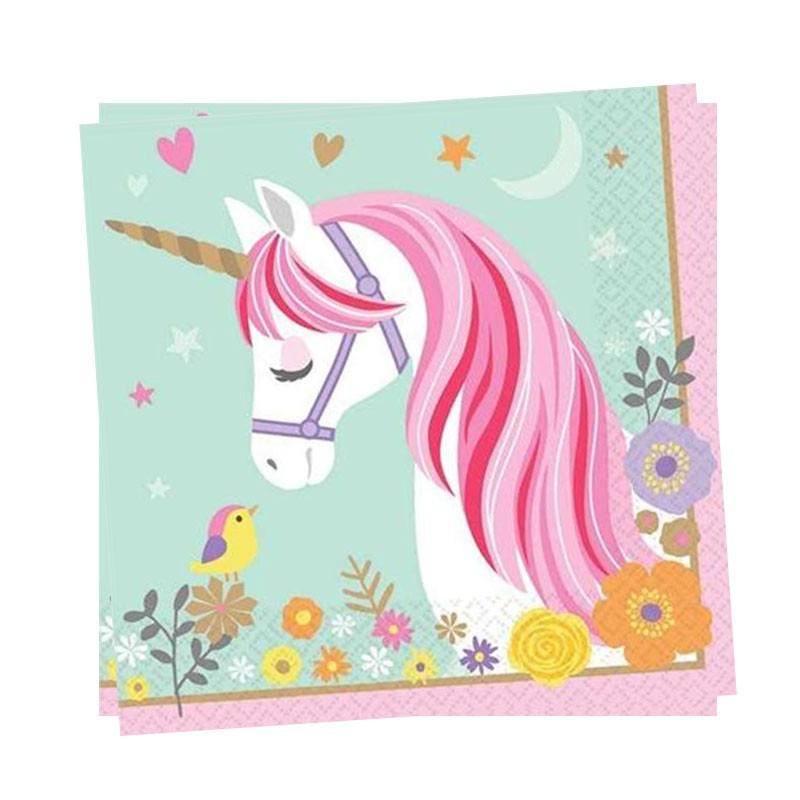 tovaglioli unicorno festa