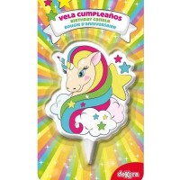 candela unicorno cera