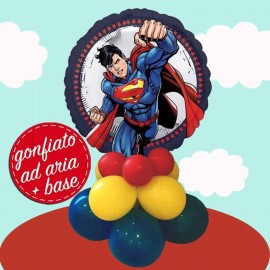 composizione festa palloncino superman