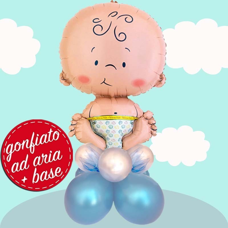 composizione palloncino neonato bimbo