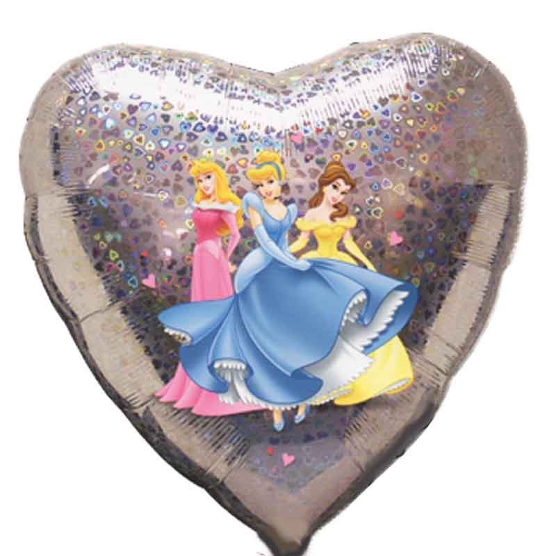 palloncino cuore delle principesse