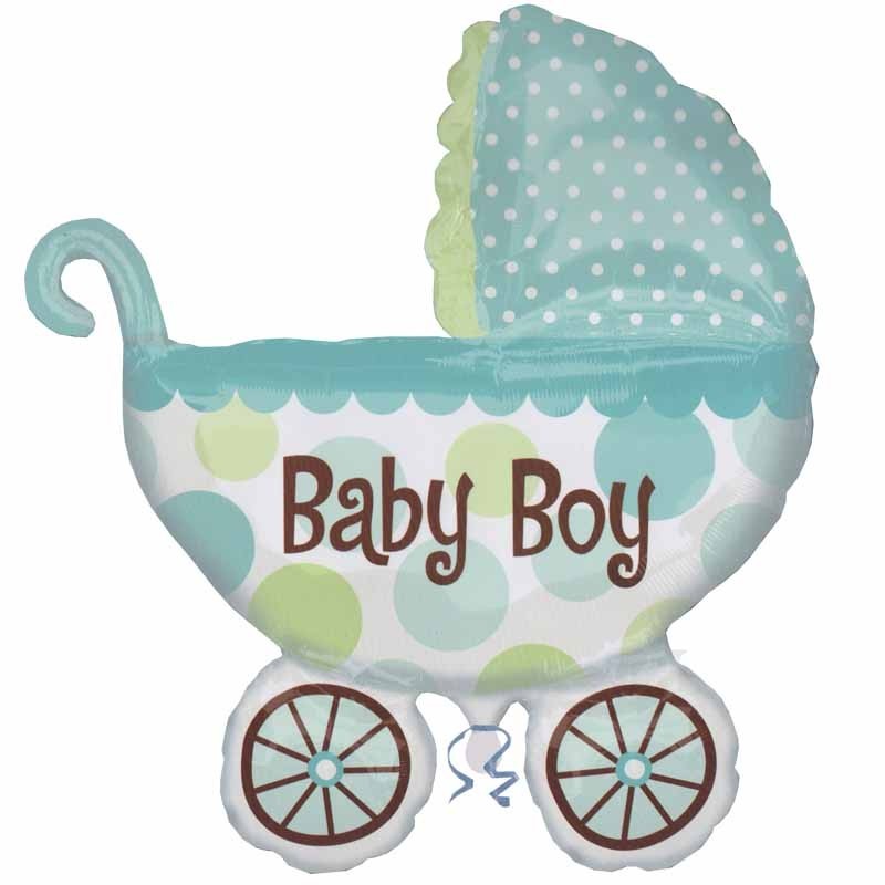 Palloncino Carrozzina Baby Boy s/shape