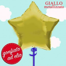 palloncino stella gialla 18 pollici ad elio