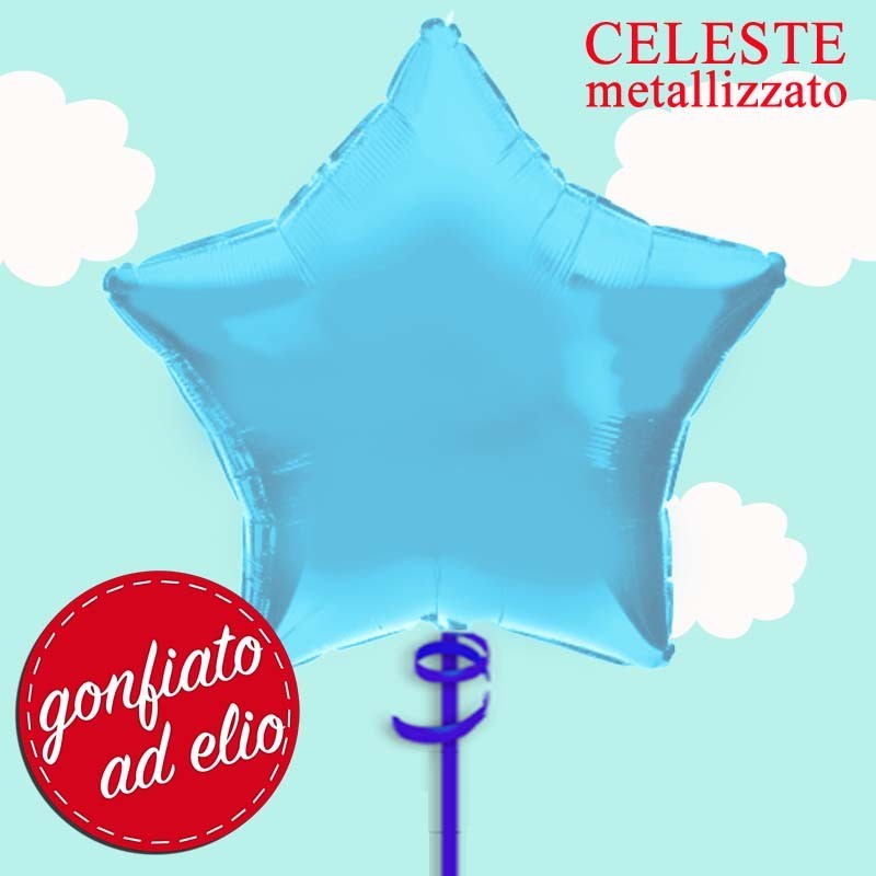 palloncino stella celeste 18 pollici ad elio