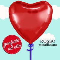 palloncino cuore rosso ad elio