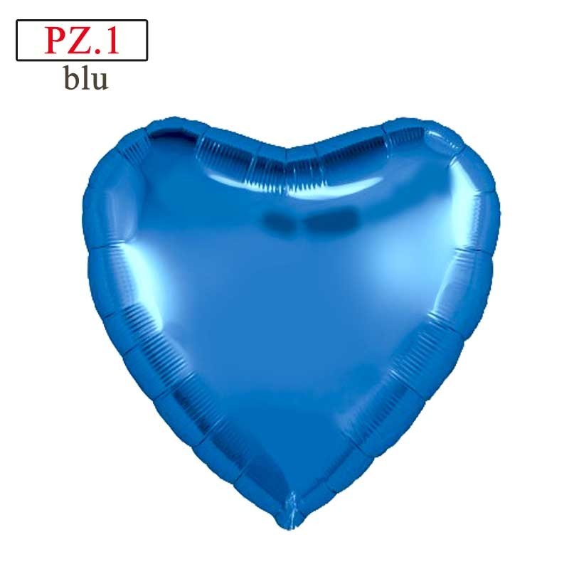 palloncino cuore blu mylar