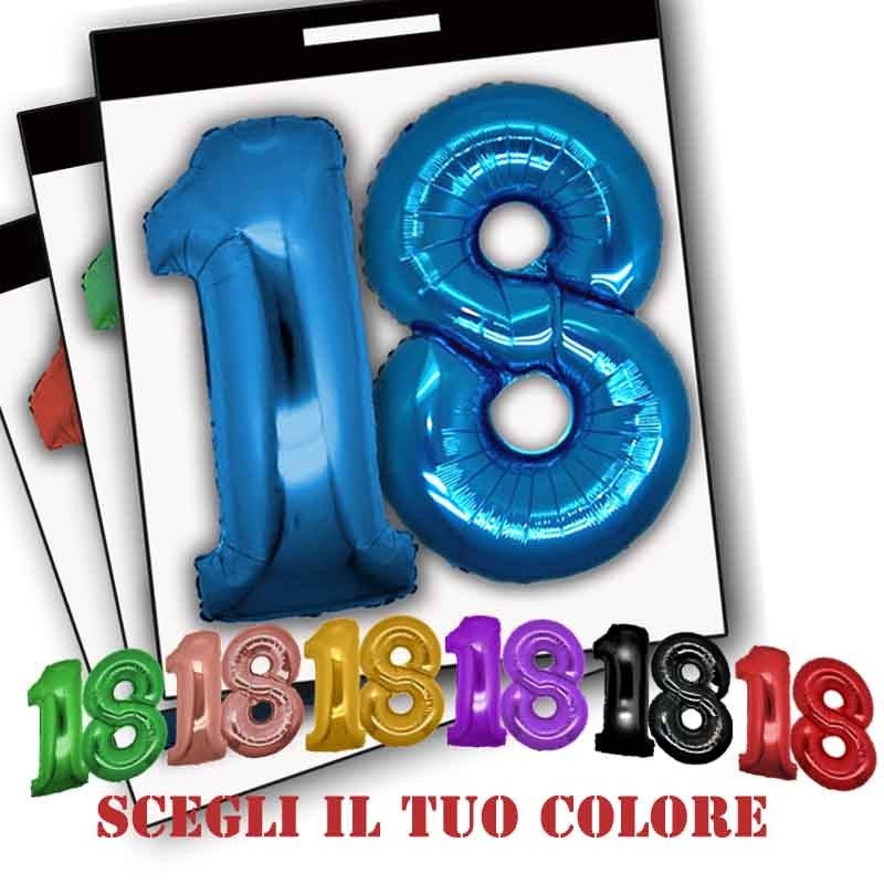palloncini numero 18 sgonfi