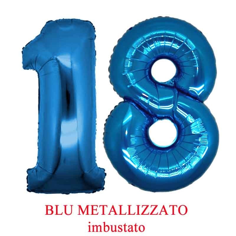 palloncini numero 18 blu