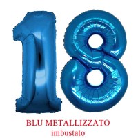 palloncini numero 18 blu