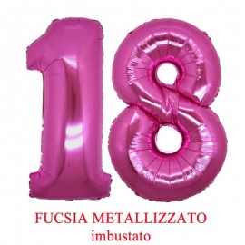 palloncini numero 18 fucsia
