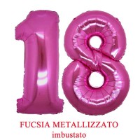 palloncini numero 18 fucsia