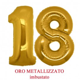 palloncini numero 18 oro