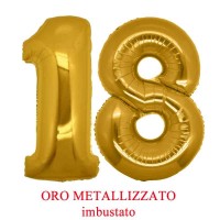 palloncini numero 18 oro