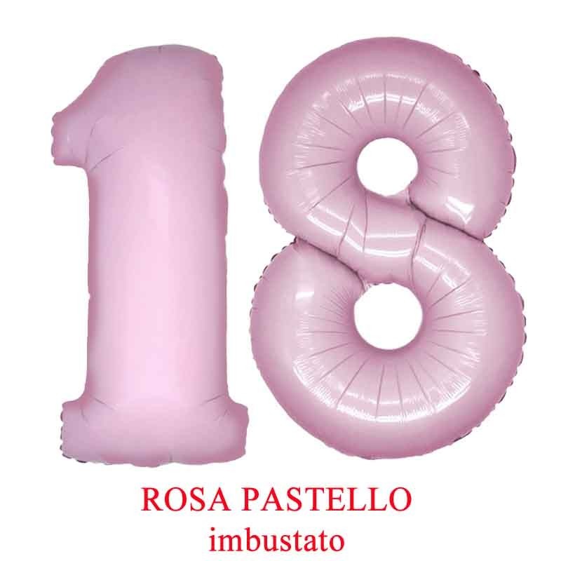 palloncini numero 18 rosa