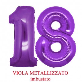 palloncini numero 18 viola