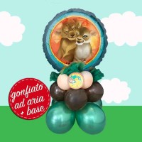 composizione re leone palloncino