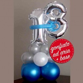 numero 18 con una base