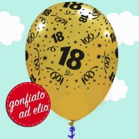 palloncino oro metallizzato stampa 18 ad elio palloncino oro metallizzato stampa 18 ad elio