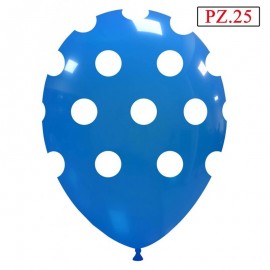 palloncino a pois blu da 25 pezzi
