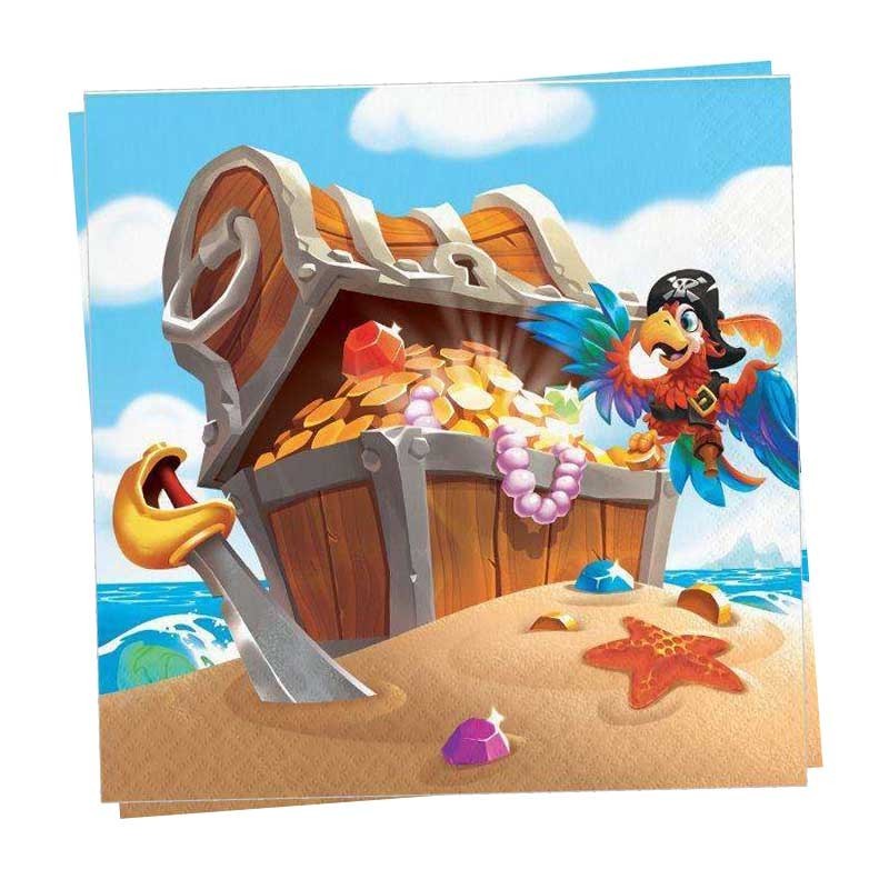 tovaglioli pirati e tesoro