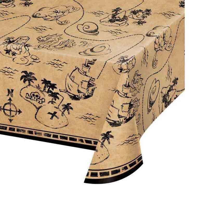 tovaglia mappa del tesoro dei pirati