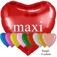 cuore palloncino rosso maxi