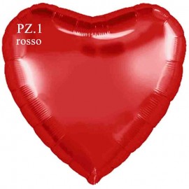 palloncino cuore rosso cm.80