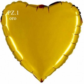 palloncino cuore oro cm.80