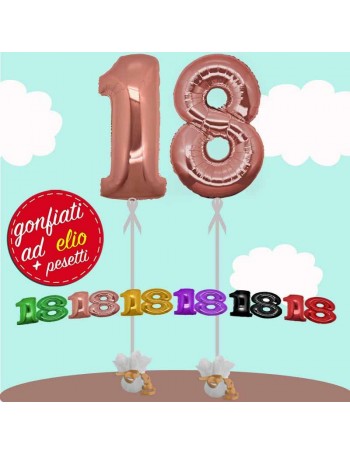 numero 18 palloncini maxi ad elio