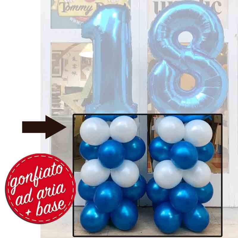 coppia di basi per palloncini numerone
