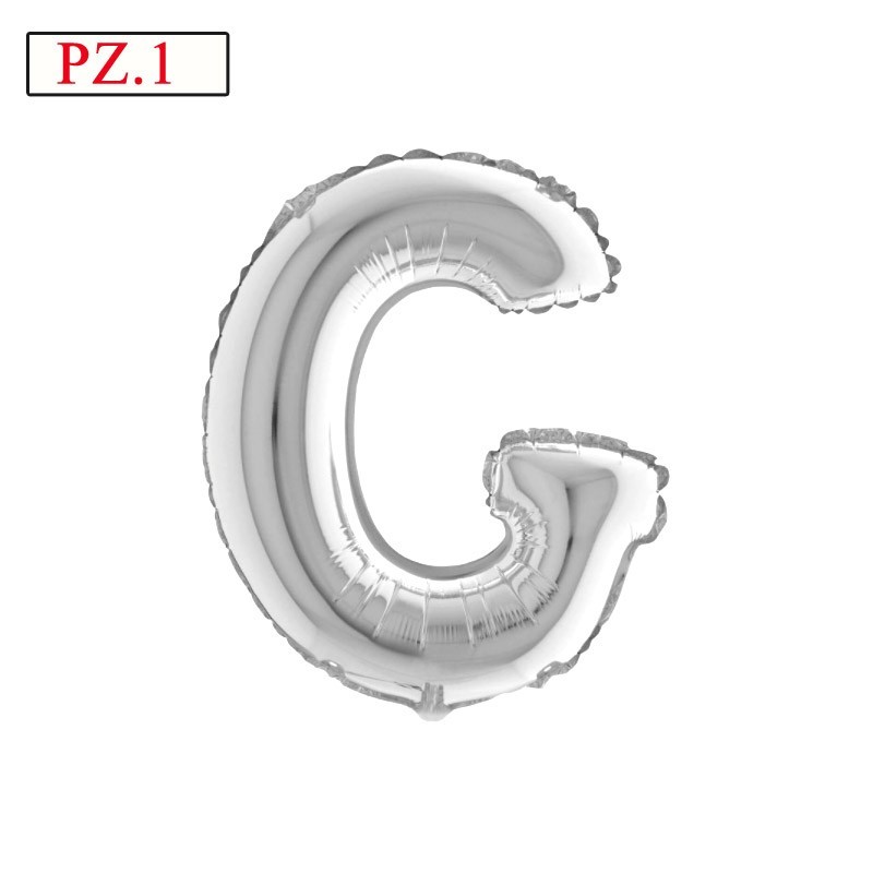 lettera G palloncino silver