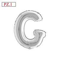 lettera G palloncino silver