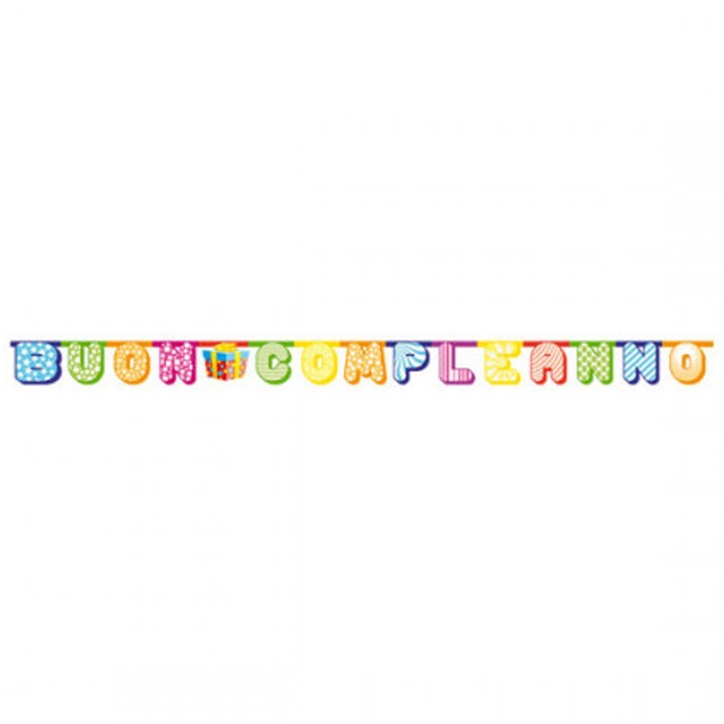 festone buon compleanno fantasy