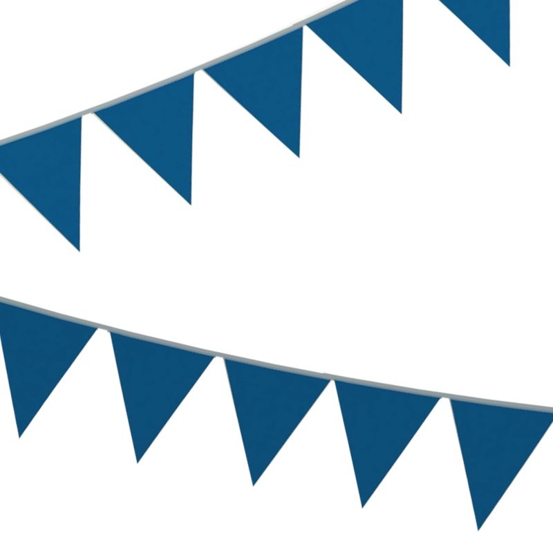 bandierine triangolari blu in pvc
