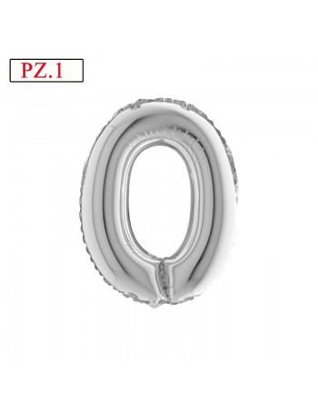 lettera O argento palloncino