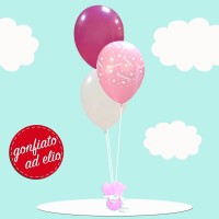 Ciuffo a 3 Palloncini Battesimo ad Elio