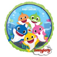 palloncino baby shark famiglia