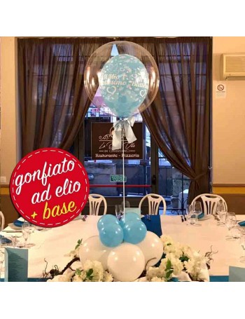 palloncino bubble ad elio battesimo