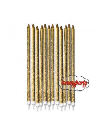 candele oro glitter