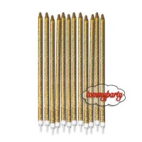 candele oro glitter