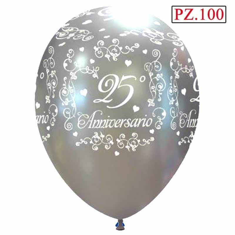 100 palloncini anniversario 25 anni matrimonio