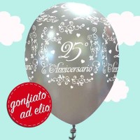 palloncino ad elio anniversario 25 anni matrimonio