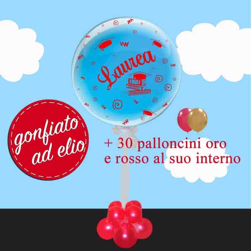 palloncino laurea bubble ad elio