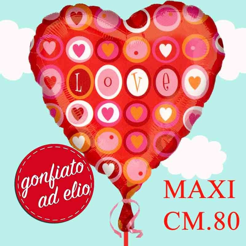 palloncino cuore maxi Love ad elio