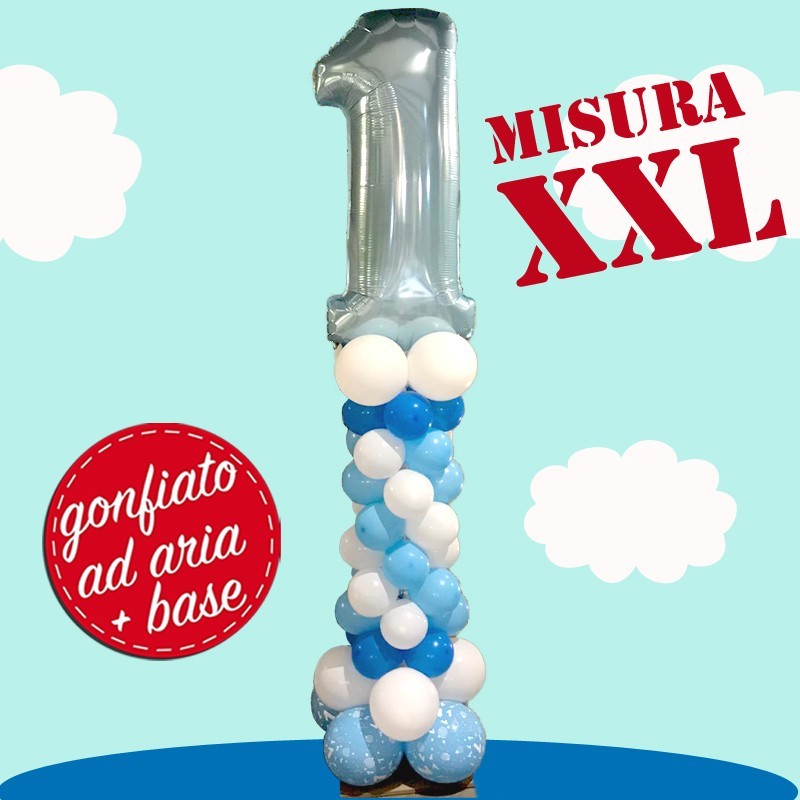 composizione maxi numero 1 fucsia